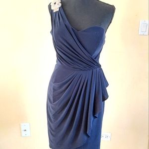 Xscape deep Navy cocktail dress